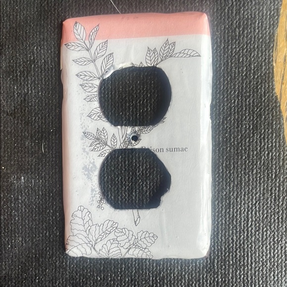 Other - Floral Design Phone Case - Pink and Black